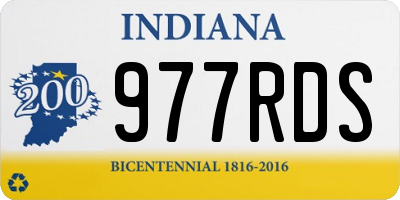 IN license plate 977RDS