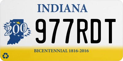 IN license plate 977RDT