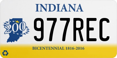 IN license plate 977REC