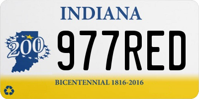 IN license plate 977RED