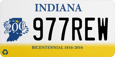 IN license plate 977REW