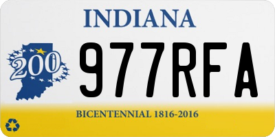 IN license plate 977RFA