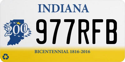 IN license plate 977RFB