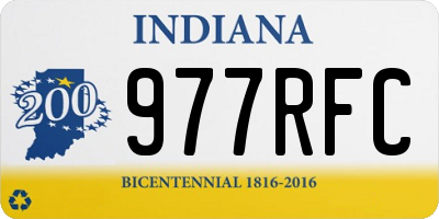 IN license plate 977RFC