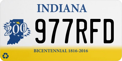 IN license plate 977RFD