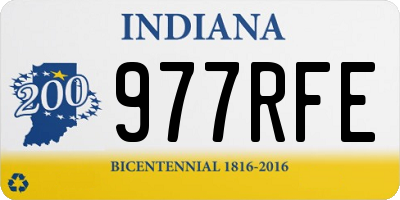 IN license plate 977RFE