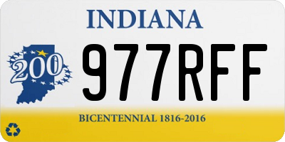 IN license plate 977RFF