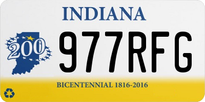 IN license plate 977RFG