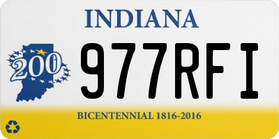 IN license plate 977RFI