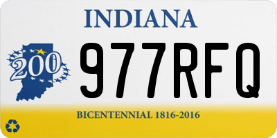 IN license plate 977RFQ
