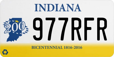 IN license plate 977RFR