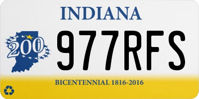 IN license plate 977RFS