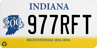 IN license plate 977RFT