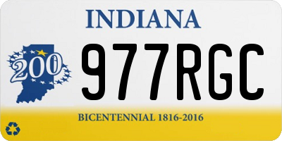 IN license plate 977RGC