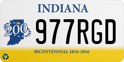 IN license plate 977RGD