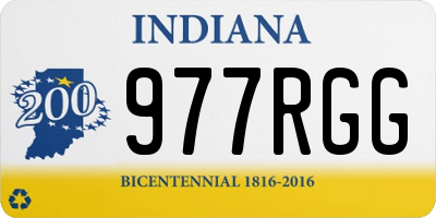 IN license plate 977RGG