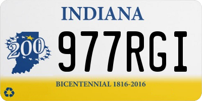 IN license plate 977RGI