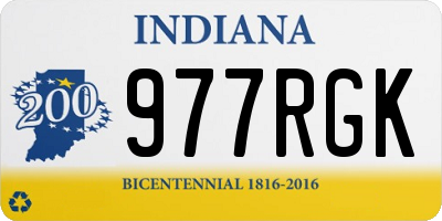 IN license plate 977RGK