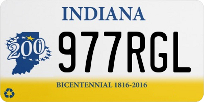 IN license plate 977RGL