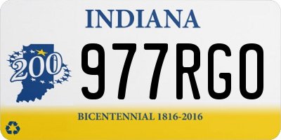 IN license plate 977RGO