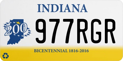 IN license plate 977RGR