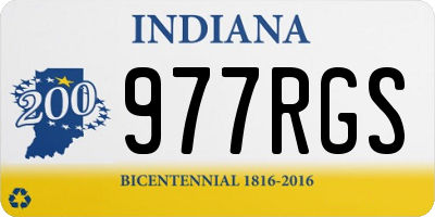 IN license plate 977RGS