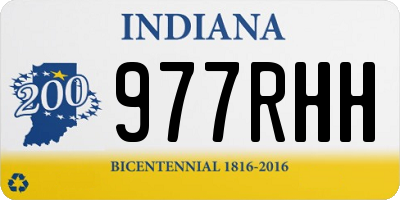 IN license plate 977RHH