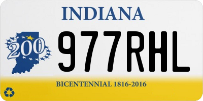IN license plate 977RHL