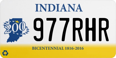 IN license plate 977RHR