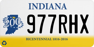 IN license plate 977RHX