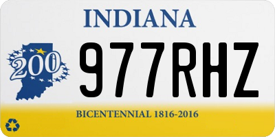 IN license plate 977RHZ