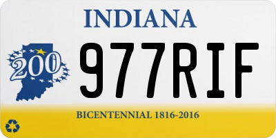 IN license plate 977RIF