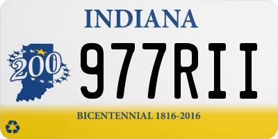IN license plate 977RII