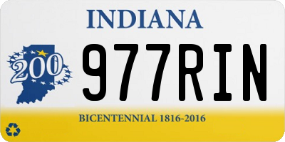 IN license plate 977RIN