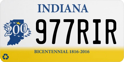 IN license plate 977RIR