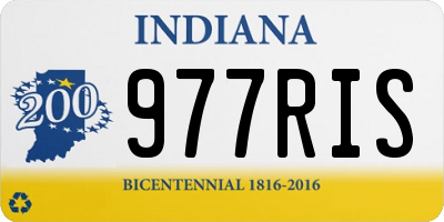 IN license plate 977RIS