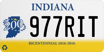 IN license plate 977RIT