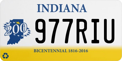 IN license plate 977RIU
