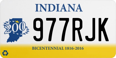 IN license plate 977RJK