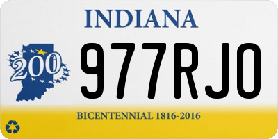 IN license plate 977RJO
