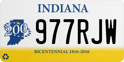 IN license plate 977RJW
