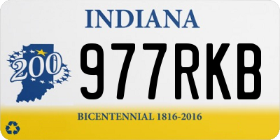 IN license plate 977RKB