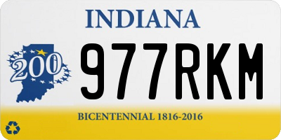 IN license plate 977RKM