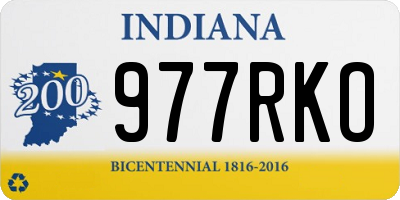IN license plate 977RKO