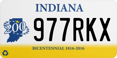 IN license plate 977RKX