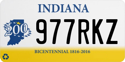 IN license plate 977RKZ