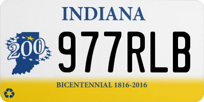 IN license plate 977RLB