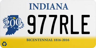 IN license plate 977RLE