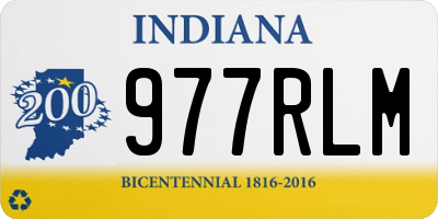 IN license plate 977RLM