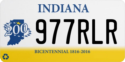 IN license plate 977RLR